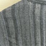 Cut Loose Lagenlook Tunic Dress Black Gray Fade Textured Front Button Medium Photo 4