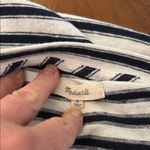 Madewell 🎉SALE🎉 Black and White Fitted Tee with Short Sleeves Photo 5