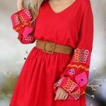 Judith March  Gypsy Blouson Dress Size Large NWOT Photo 3