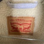 Levi's Levi’s Ex boyfriend‎ sherpa corduroy baby blue jacket size XS oversized pastel Photo 2