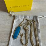 Kendra Scott Frances Agate Teal Necklace Photo 0