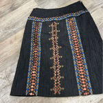 Etcetera  Black embroidered Skirt size 0 Photo 2