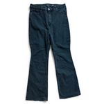 Old Navy Womens  Higher High Waisted Black Flare Jeans in Moonshade - Sz 16 Photo 1