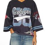 NEW Civilregime Civil Regime Our Team Football Jersey crystal embellishments M Size M Photo 0