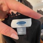 Old Navy Black beach cover up / one size/ has a small tear Photo 5