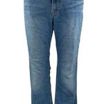 Levis Women's Blue Frayed Raw Hem Super Low Bootcut Flared Denim Jeans Pants 30 Photo 0