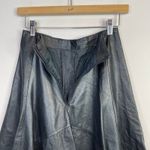 wilson's leather Vintage 80s  Black High Waist Flared Below Knee Skirt Womens 25 6 Photo 7