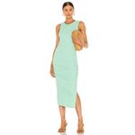 Michael Stars New.  pale mint green midi dress with slit. Normally $119 Photo 2
