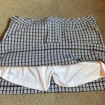 IZOD Golf Black And White Plaid Skirt Athletic Skort Photo 3