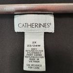 Catherines  2X 22/24W Sleeveless Dress Palm Leaf Print Plus Tropical Resort Boho Photo 2