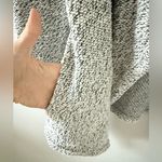 BNCI Long Sleeve Open Front Drape Cardigan in Cotton Blend Knit Black & White M Size M Photo 4