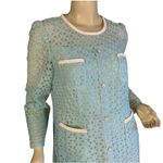 FANY I SEAFOAM GREEN LACE RETRO STYLE SHIFT DRESS NWT (L) Blue Size L Photo 6