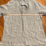 St. Tropez St tropes side buttons linen shirt L Photo 6