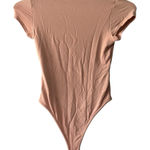 Naked Wardrobe  Women's S Blush Thong Bodysuit Neutral Casual Stretch Basic‎ Photo 0