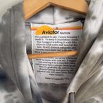 Aviator Nation Like new  hand dyed relaxed hoodie sweatshirt olive grey small Photo 1