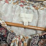 MELLODAY  Ivory Floral Tie Neckline Tunic‎ Size XS Photo 4