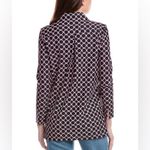 Jude Connally Chris Circle Geo Black Tan Quarter Zip Pullover Top Size L Size L Photo 1