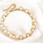 BCBGMAXAZRIA NWT Pearl And Chain Detail Adjustable Waist Belt S/ M Photo 0