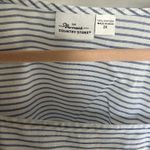 The Vermont Country Store Women's 3/4 Sleeve Blouse Blue White Stripe Size 2X‎ Photo 4