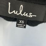 Lulus Oversized Strappy Criss Cross Neck Sweater Knit Long Sleeve Top Shirt XS Black Photo 6