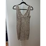 Generation Love NEW NWT Diane Sequin Mini Dress Pale Gold size XS Photo 5