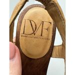 Diane Von Furstenberg  Shoes Women 6‎ Tan Leather Open Toe Slingback Wood Heels Photo 10