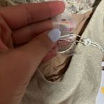 PilyQ NWT  Sandstone Basic Ruched Bikini Bottom Shimmer Glitter- Size Medium Photo 5