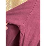 PINK - Victoria's Secret  Maroon Rhinestone Glitter Campus Long Sleeve Top Large Photo 6