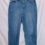 Crown & Ivy Medium Wash Denim High Rise Straight Leg Balloon Fit Jean size 14 Photo 0