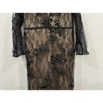 Mac Duggal  79351 Embellished Long Sleeve Plunge Neck Trumpet Gown Size 10 Photo 4