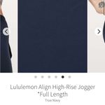Lululemon Align High-Rise Jogger 28” True Navy Size 4 GUC
True Navy Photo 3