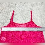 Vintage Leilani Y2K Bright Pink Floral Spaghetti Strap Sheer Mesh Coverup S/M Size undefined Photo 3