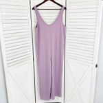 Victoria's Secret Victoria’s Secret Waffle Knit V Neck Jumpsuit Pajamas Lavender Purple Medium Photo 7