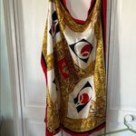 Vintage 80s USA Tennis Scarf Gold Photo 1