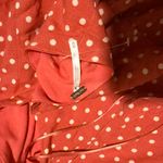 Free People Red/pink Polka Dot Romper Photo 6