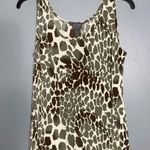 Chico's Additions Chico’s Green Giraffe Print 2pc Stretch Knit Open Cardigan Tank Set XS Photo 6