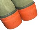 Keds  Quilted Green High-Tops with Vibrant Orange Soles(Size 9) Photo 5