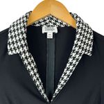 Unique Vintage NEW  1950s Dovima Swing Dress Black & Houndstooth XS Rockabilly Photo 5