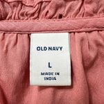 Old Navy  Coral Eyelet Midi Dress L Prairie Style Lined‎ Boho Sleeveless Summer Photo 5