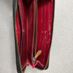 Coach Disney Accordion Wallet Black Mickey Mouse Zip Around Classic Logo *Flaw Photo 6