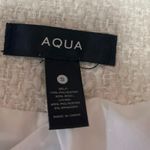 AQUA Boucle Contrast Cream Black Tweed Colorblock Long Sleeve Blazer Jacket S Photo 4