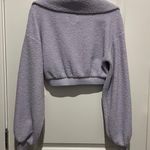 BDG NWT lilac  Quarter-Zip Cropped Sweatshirts Photo 2