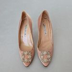 Manolo Blahnik Manolo BlahnikHangisi 105mm Satin High-Heel Pumps Photo 0