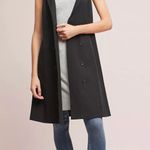Anthropologie Maeve Black Grey Loretta Double-Buttoned Blazer Tuxedo Dress Photo 2