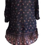 Rue 21 Sheer Blue floral print Tunic Dress size Small NEW Photo 6