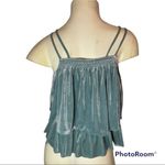 Xhilaration Xhiliration Crushed Velvet Icy Blue Layered Tank Size S Photo 1
