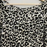 Julian Taylor New York Women's Sz 10 Long Sleeve Velvet Leopard Print Mini Dress Photo 6