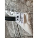 Loft  High Waist Straight Crop Jeans Cream Off White Wash Spring Academia Size 27 Photo 5