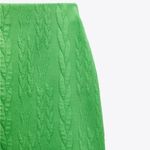 ZARA NWT  QUILTED SKIRT GREEN HIGH WAISTED Photo 8