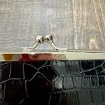 Black Faux Croc Wallet Clasp Frame | Accordion Card Slots | NWOT Photo 12